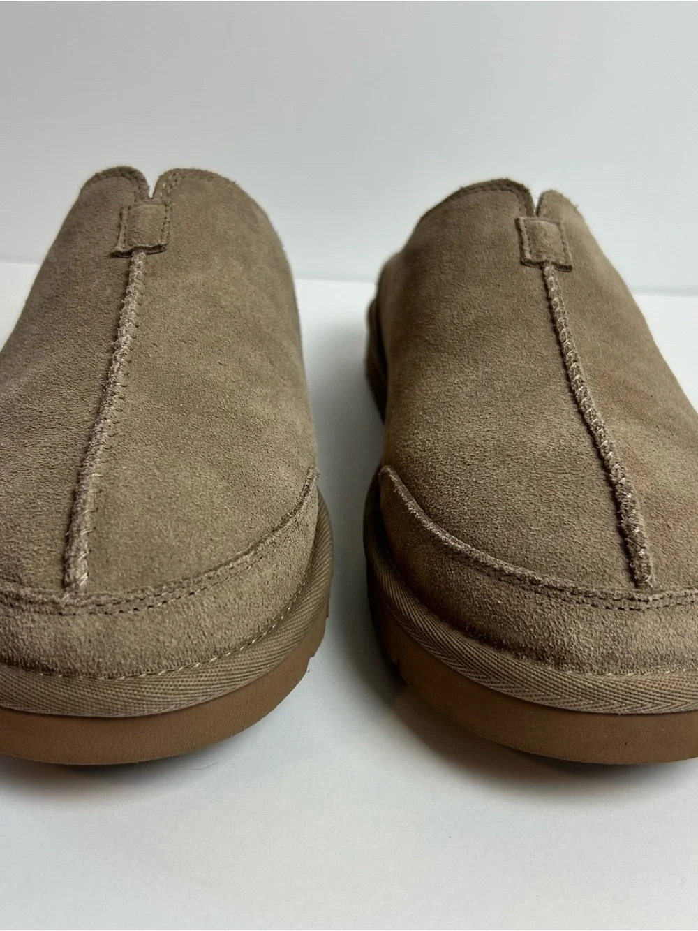 UGG Marcman Suede Slipper Mules Caribou Tan | Men's Sz 10 Wool Blend Lined